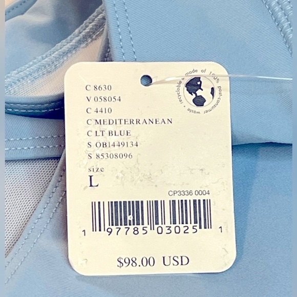 Free People Free Movement, Back It Up Jumpsuit, Light Blue, Size Large - Picture 2 of 9